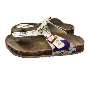 Birkenstock Papillio Gizeh Beach Floral Thong Sandals Women's 39 US 8-8.5